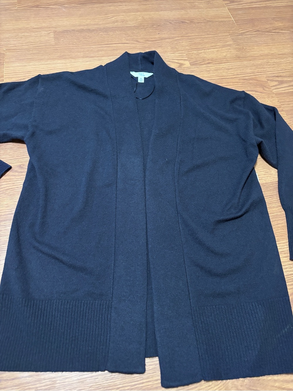 Time and Tru Open Front Cardigan Sweater with Long Sleeves, Lightweight, Size XS - Picture 11 of 13